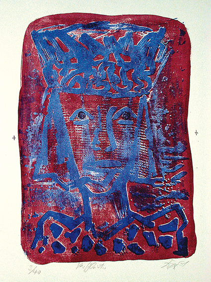 油彩画 Ein Gruß aus Deutschland 1982 KUNSTBLATT 107 - Galerie Nierendorf